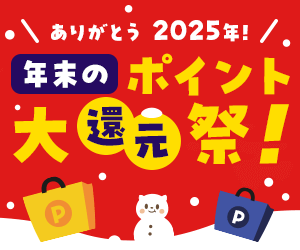 年末のポイント大還元祭！