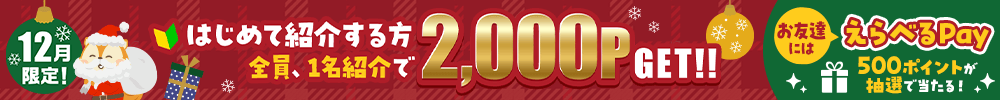 12月友達紹介キャンペーン