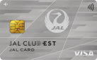 JALカード「CLUB EST」VISAの券面