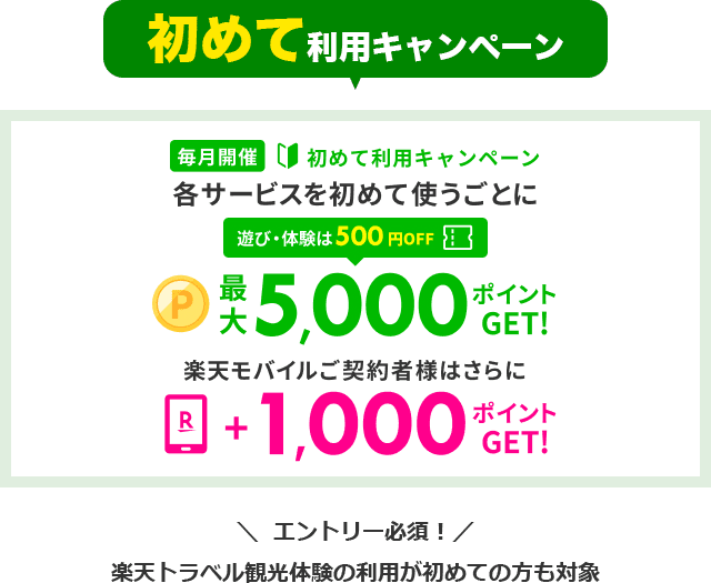 初めて利用キャンペーン