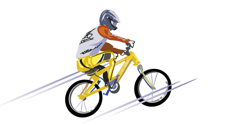 賭けたレースのイメージイラスト
